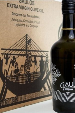 Aceite de oliva virgen extra ecológico Gaulos, calidad premium para consumidores exigentes.