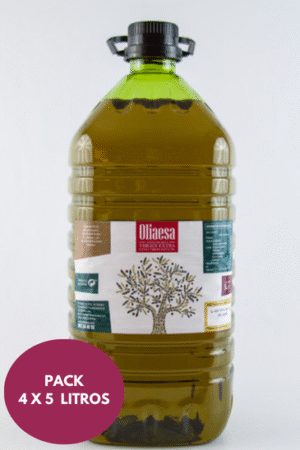 Caja 20 litros (4 garrafas X 5 Litros). Aceite Oliva Virgen Extra. - Imagen 1