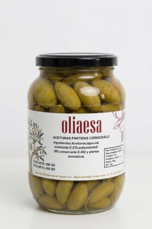 Aceitunas partidas variedad Cornezuelo - Imagen 1
